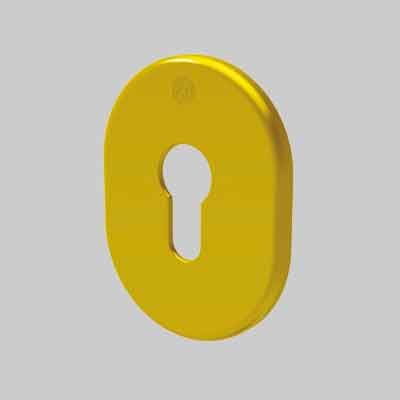 MOSTRINA ESTERNA/INTERNA PER CILINDRO EUROPEO '4302' SECUREMME Col. Bronzo anodizzato - SECUREMME