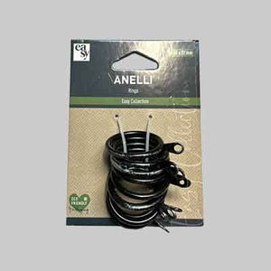 ANELLI PER SCORRITENDA A STRAPPO Ø 40x32, Col. Bianco opaco - Conf. 10 pezzi