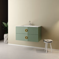 MOBILE BAGNO SOSPESO SENZA SPECCHIO MODELLO SOLE 90CM - BASE SOSPESA -LAVABO - STONE GREY -SPECCHIO ESCLUSO  - MOB