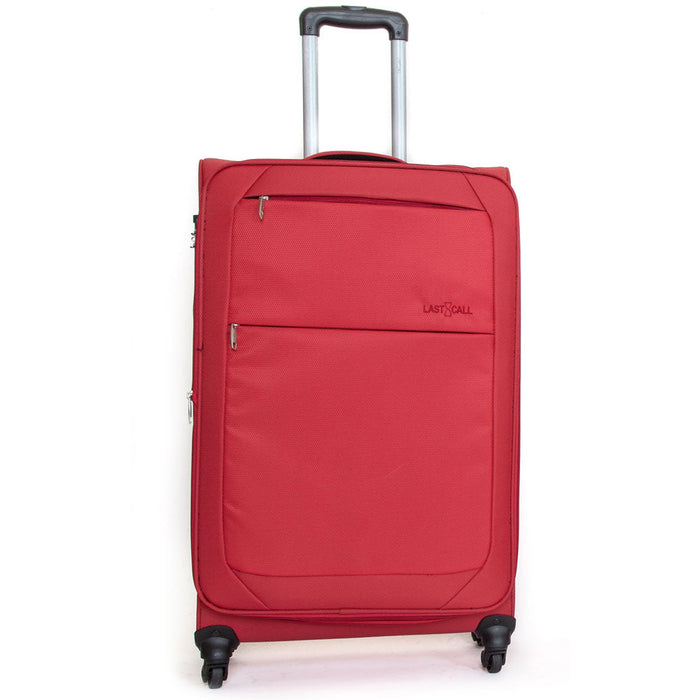 Trolley Valigia Grande Morbida in Poliestere 4 Ruote TSA Ravizzoni Matisse Rosso