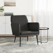 Divano Sedia-Poltrona Nera 61x78x80 cm Similpelle