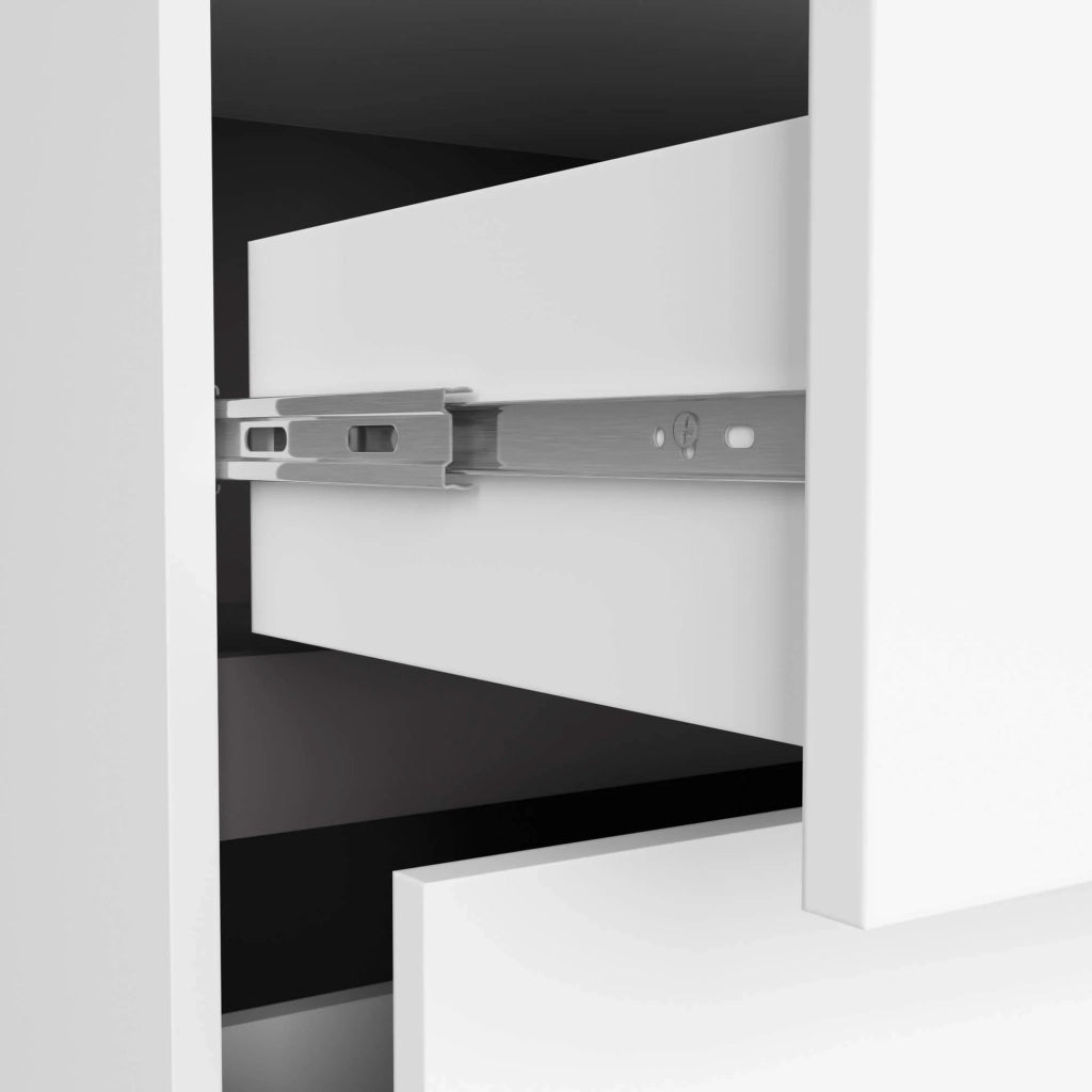 Mobile bagno sospeso senza lavabo VAMI Bianco, Grigio Grafite 90 cm 2 cassetti 90x45,5x60 cm
