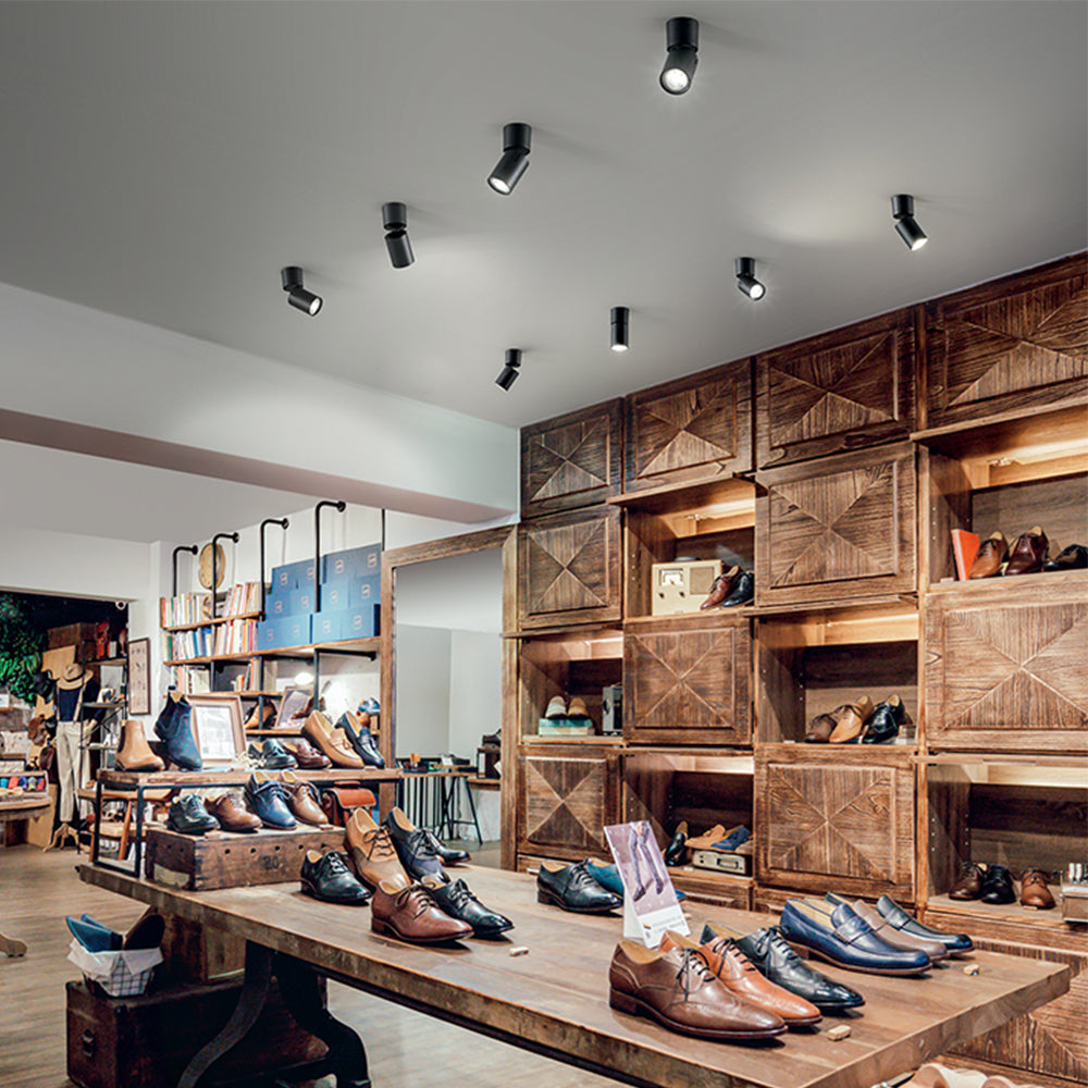 Faretto Moderno Connect Alluminio Nero 1 Luce Gu10