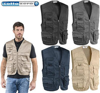 GILET da lavoro STAR BLU NAVY XL Multitasche Smanicato Cotone Poliestere MAGAZZINIERE