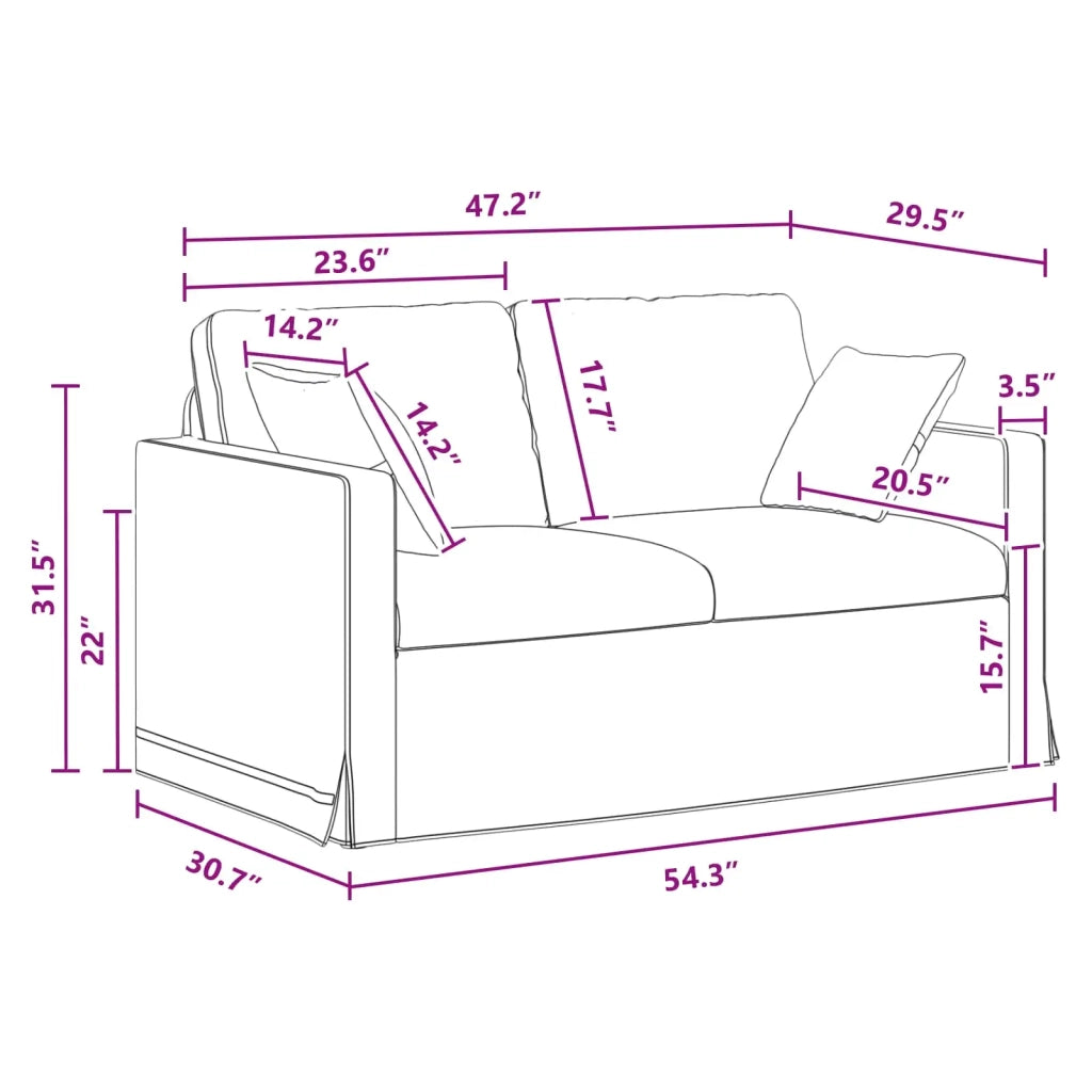 Divano | Divano da soggiorno | Sofa Grigio scuro 138 x 78 x 80 cm Velluto