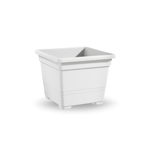 VASO QUADRATO CM.27  BIANCO- 1,0 pz