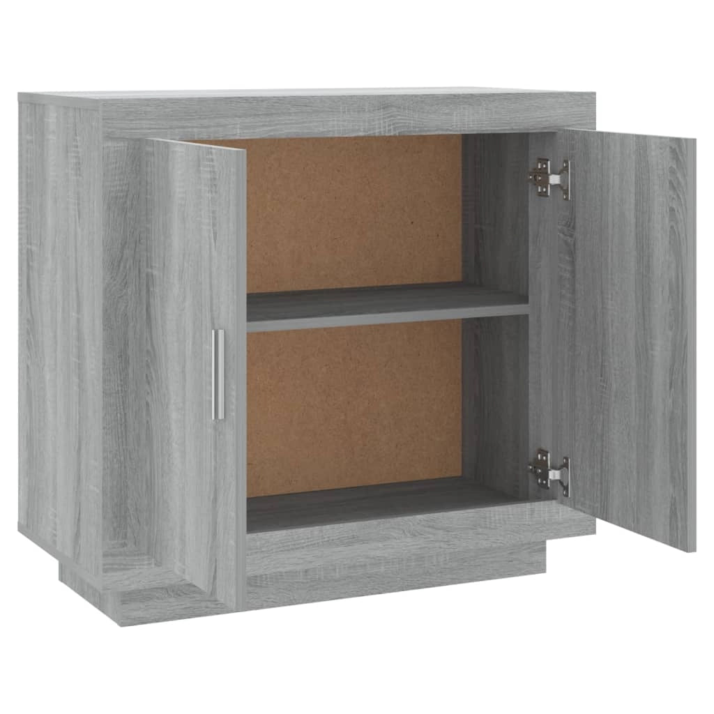 Buffet credenza cassettiera armadio mobile contenitore organizer per cucina soggiorno salotto Sonoma 80 x 40 x 75 cm legno ingegnerizzato grigio 02_0036539