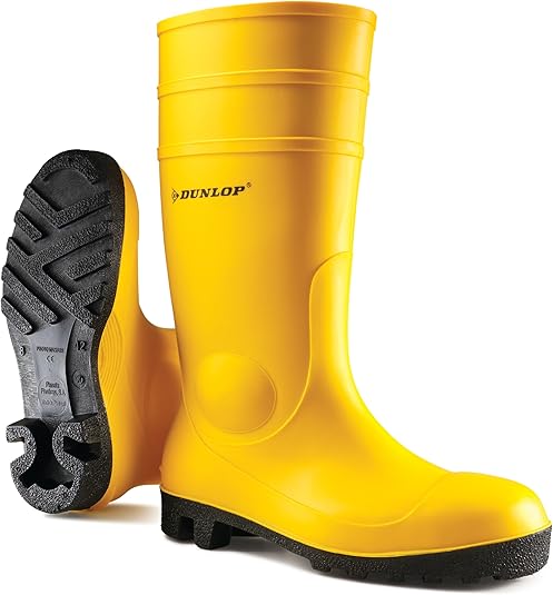 STIVALE PVC ANTINFORTUNIO WORK-ITS DUNLOP - GIALLO S5 43- 1 paia