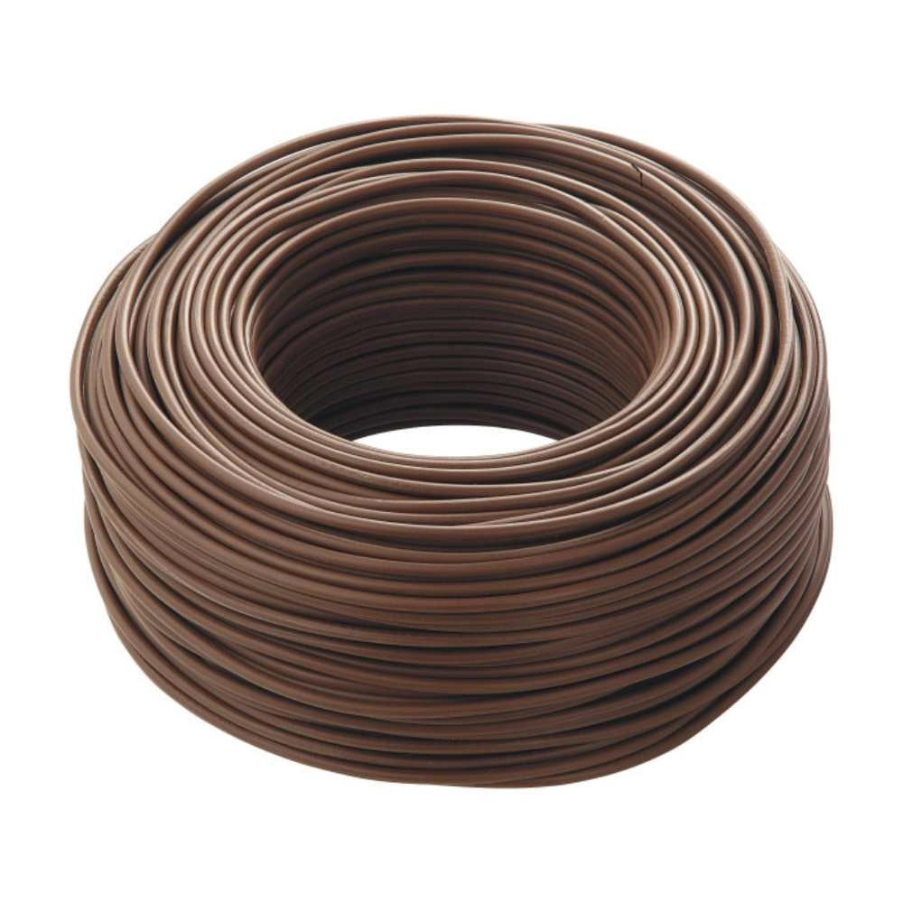 Cavo elettrico gommato marrone bipolare fs18or18 2 fili *** lunghezza metri 100, sezione conduttore 2x2,5mmq, confezi...