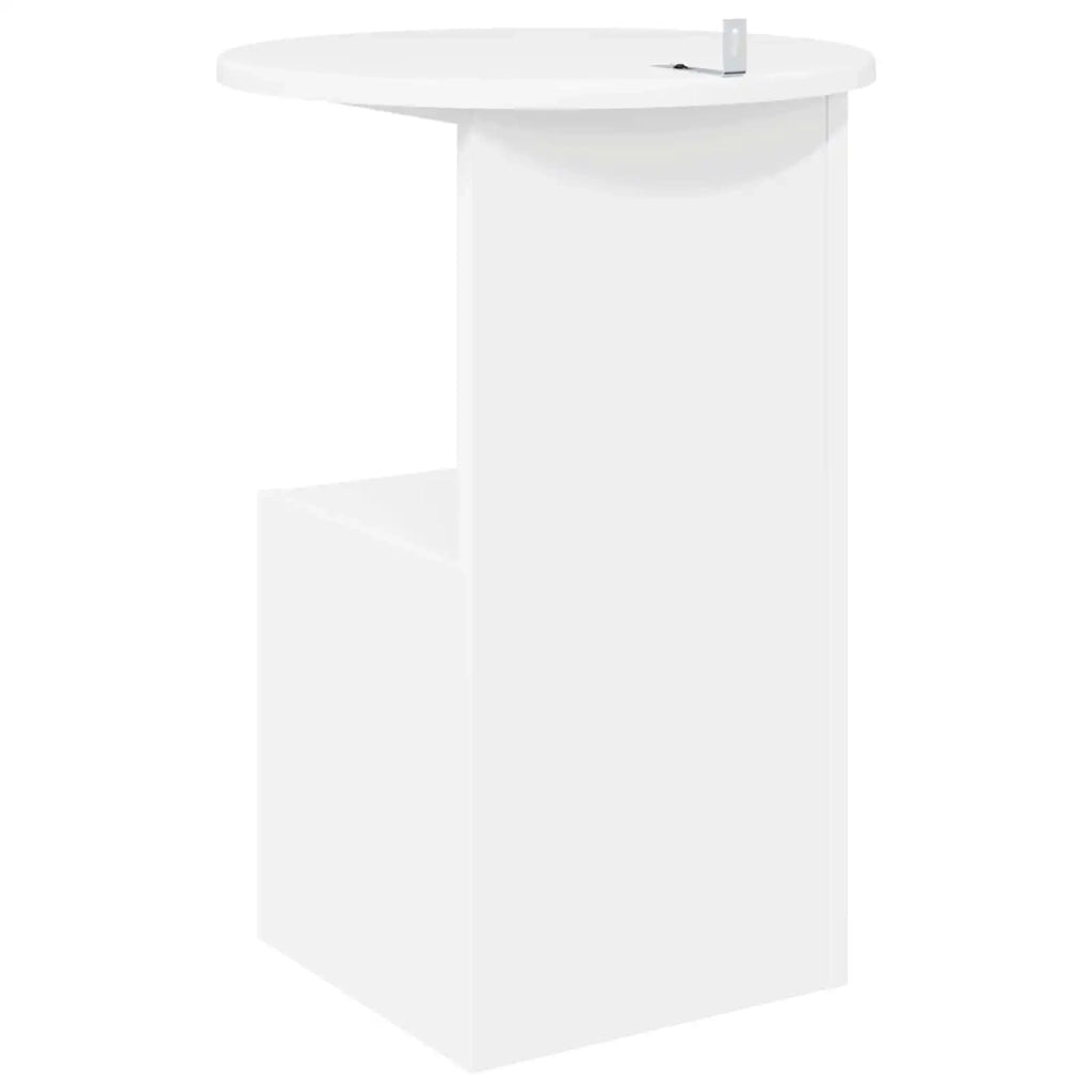 Tavolo laterale Bianco Ø 39,5 x 55 cm Legno ingegnerizzato 8001037