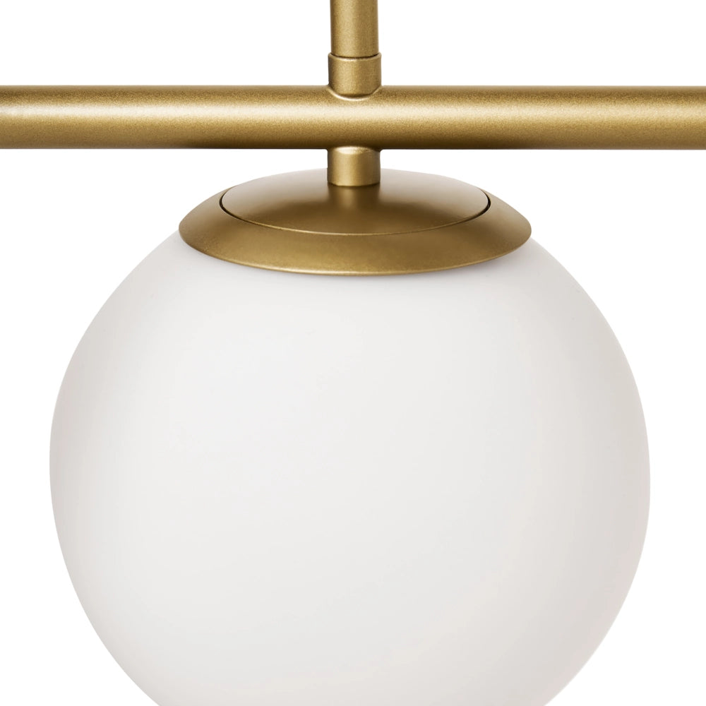 Lampada da soffitto in metallo con 7 paralumi in vetro oro stile glamour