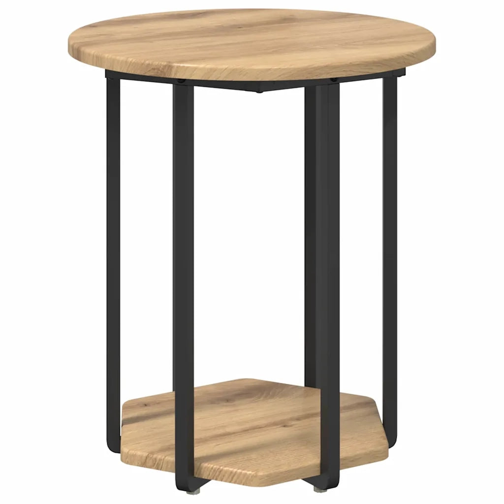 Set tavolini con lo scaffale 2 pcs Marrone 869719