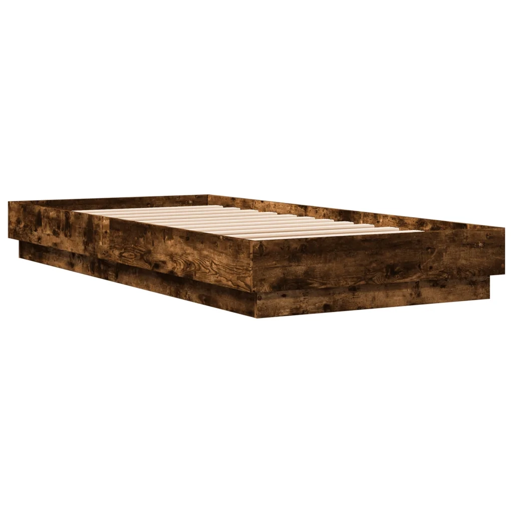 Giroletto senza Materasso Rovere Fumo 90x200 cm in Truciolato 839606