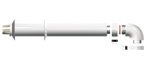 Kit coassiale ariston orizzontale 100 cm