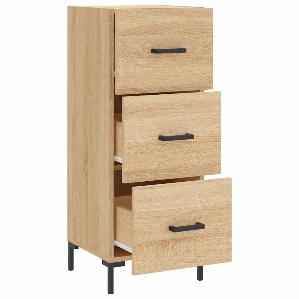 Credenza-Buffet-Armadio da cucina Rovere Sonoma 34,5x34x90 cm in Legno Multistrato 841748