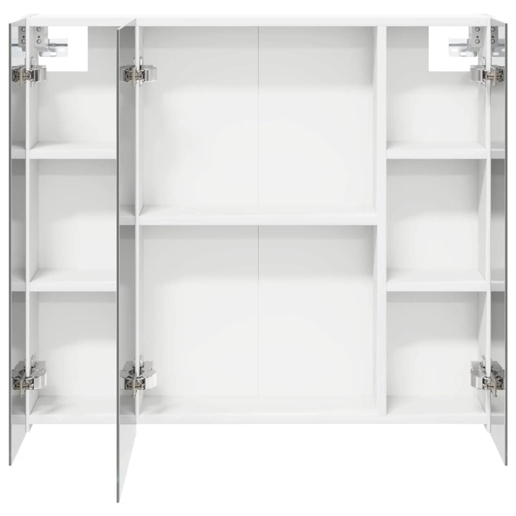 Mobiletto per specchio da bagno Bianco 80 x 14.5 x 70 cm