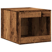 Mobiletto per lettiera per gatti legno vecchio legno marrone ingegnerizzato 02_0043346