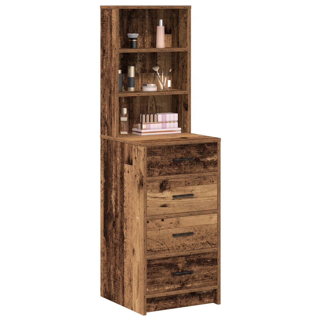 Highboard in Legno Vecchio 40x41x135 cm in Legno Ingegnerizzato