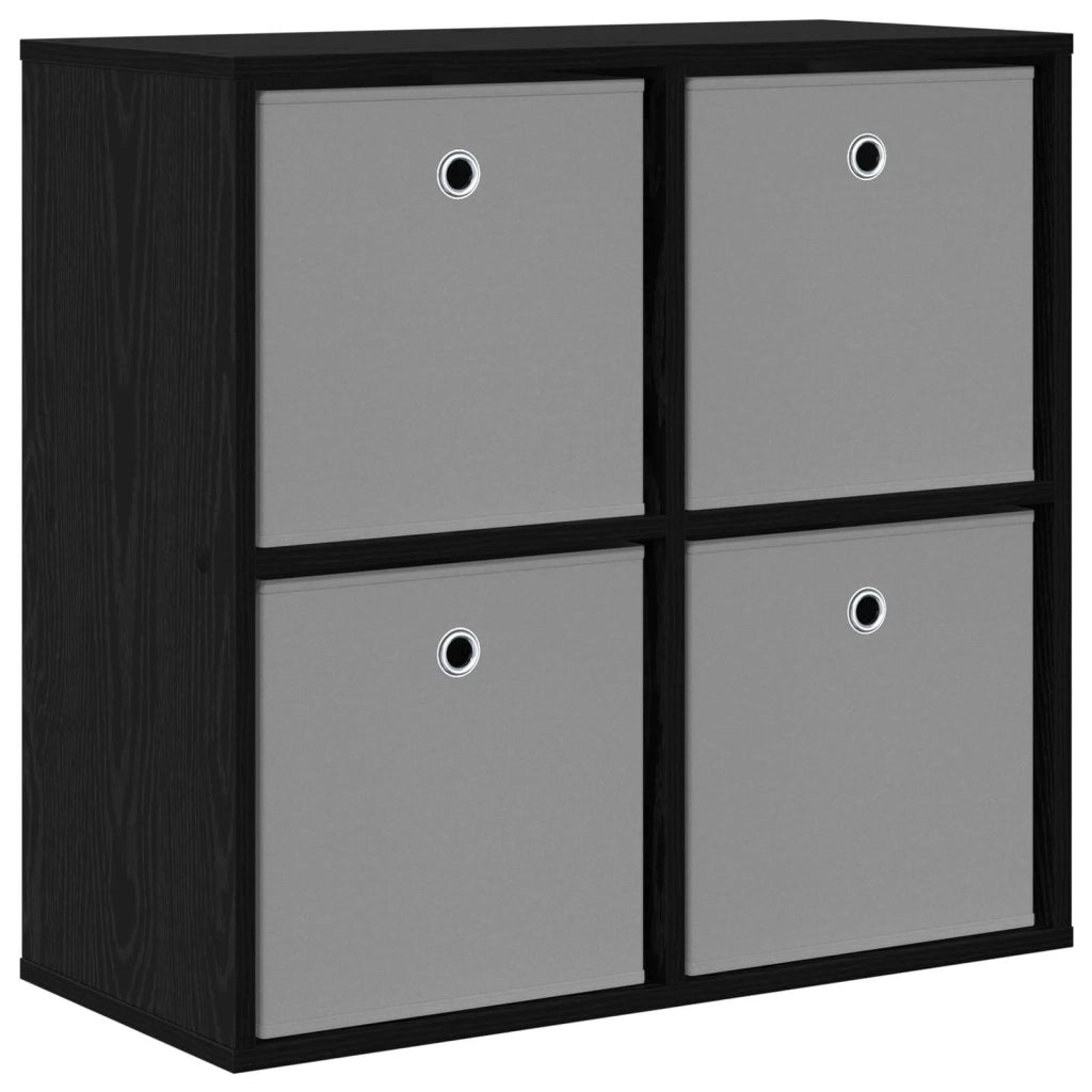 Credenza con cassetto Rovere Nero 68,5 x 32 x 67 cm