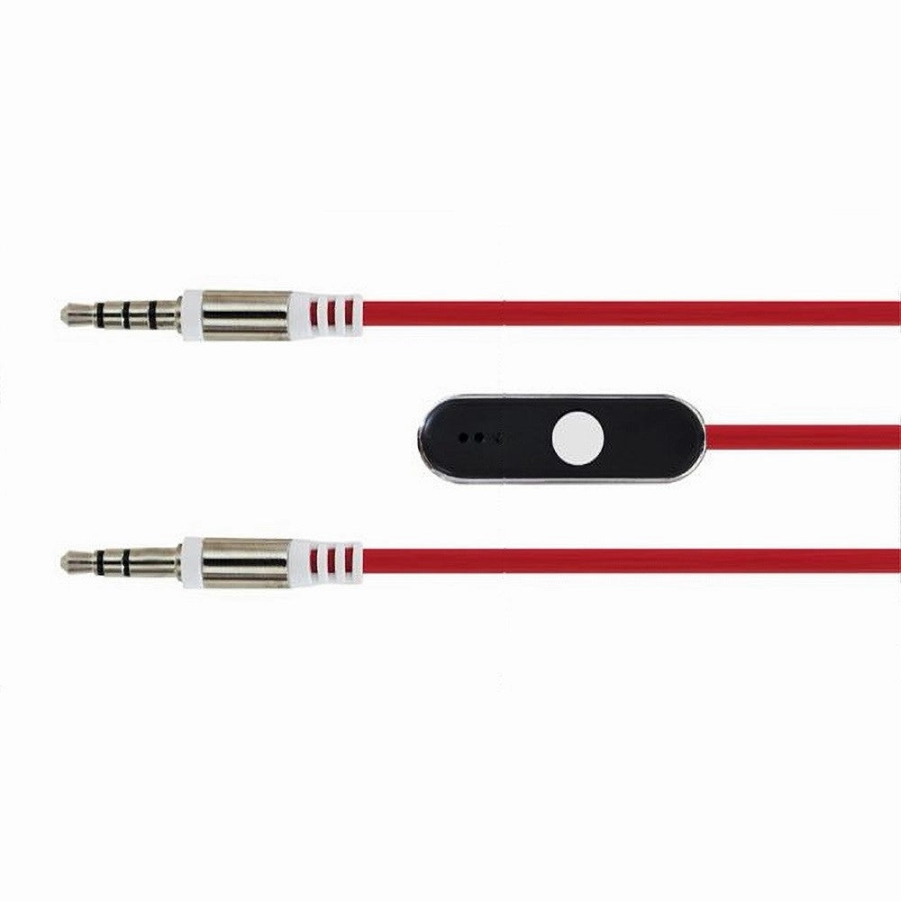 Trade Shop - Cavo Audio 3,5mm Aux Stereo Con Microfono Incorporato Per Smartphone 1mt Maxtech Aux-m1m -