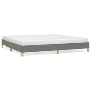Letto matrimoniale | Letto per adulti | Giroletto senza Materasso Grigio Scuro 200x200 cm Tessuto