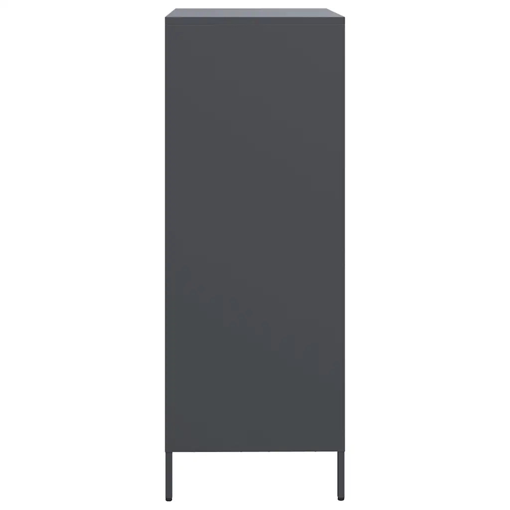 Credenza Antracite 68x39x103,5 cm Acciaio
