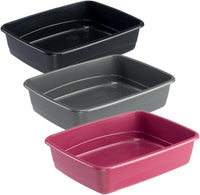 Ferplast Lettiera Gatto, Toilette per Gatti Aperta, con Bordi Alti, 54,5 x 39,5 x h 12,5 cm, NIP 20 Lettiera Animali Domestici, Vari Colori