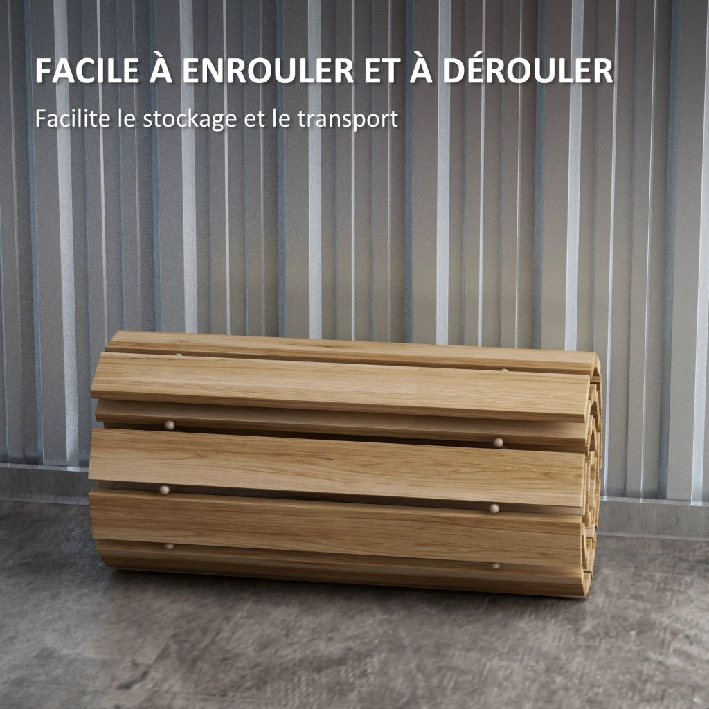 Percorso da giardino in legno di pino ¨C zephmum ¨C 120x38 cm