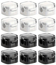 12 clip magnetici per cavo | Organizzatore autoadesivo per scrivanie, comodini, armadi, ecc.