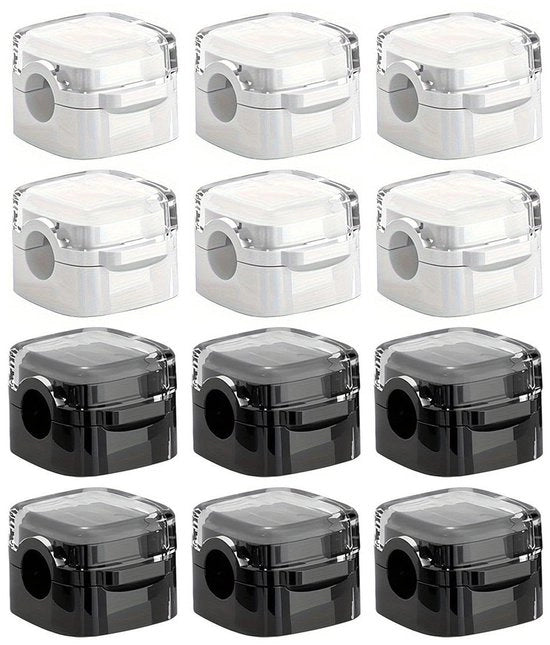 12 clip magnetici per cavo | Organizzatore autoadesivo per scrivanie, comodini, armadi, ecc.