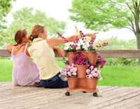 VASO TRIFOGLIO SET 3PZ TERRACOTTA- 1,0 confezione