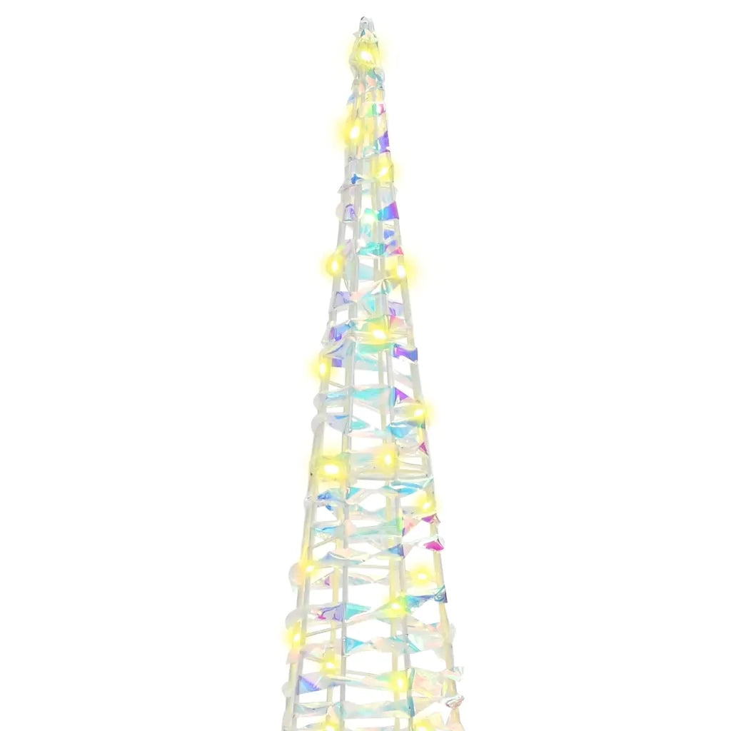 Albero di Natale 3 pcs Bianco caldo 20 x 20 x 80 cm PET