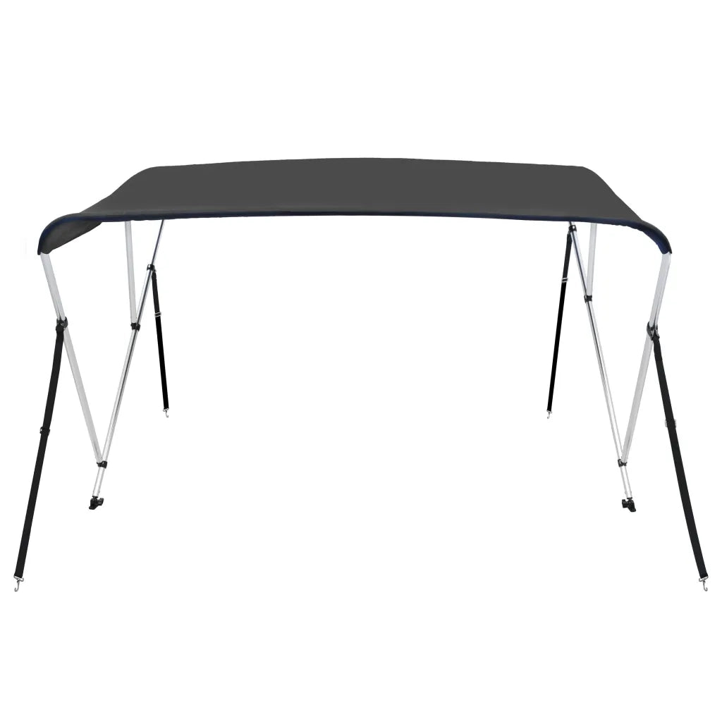 Bimini di Prua con Tendalino a 3 Archi Antracite 183x180x137 cm 93135