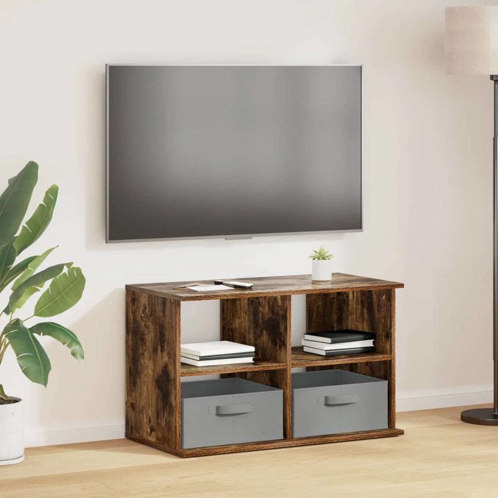 Supporto TV con cassetto Rovere fumé 79 x 40 x 48 cm 8000464