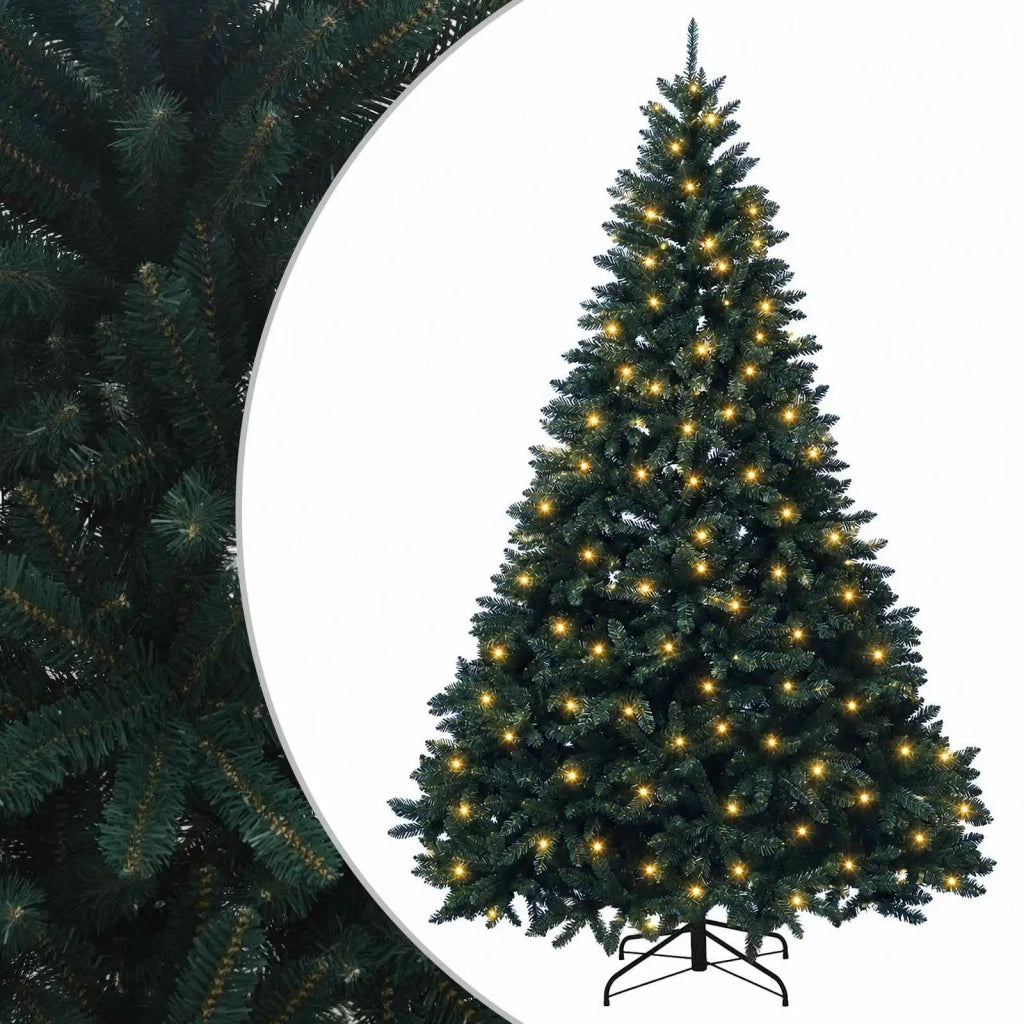 Albero di Natale Artificiale con Rami Pieghevoli 270 cm 600 LED 3467323