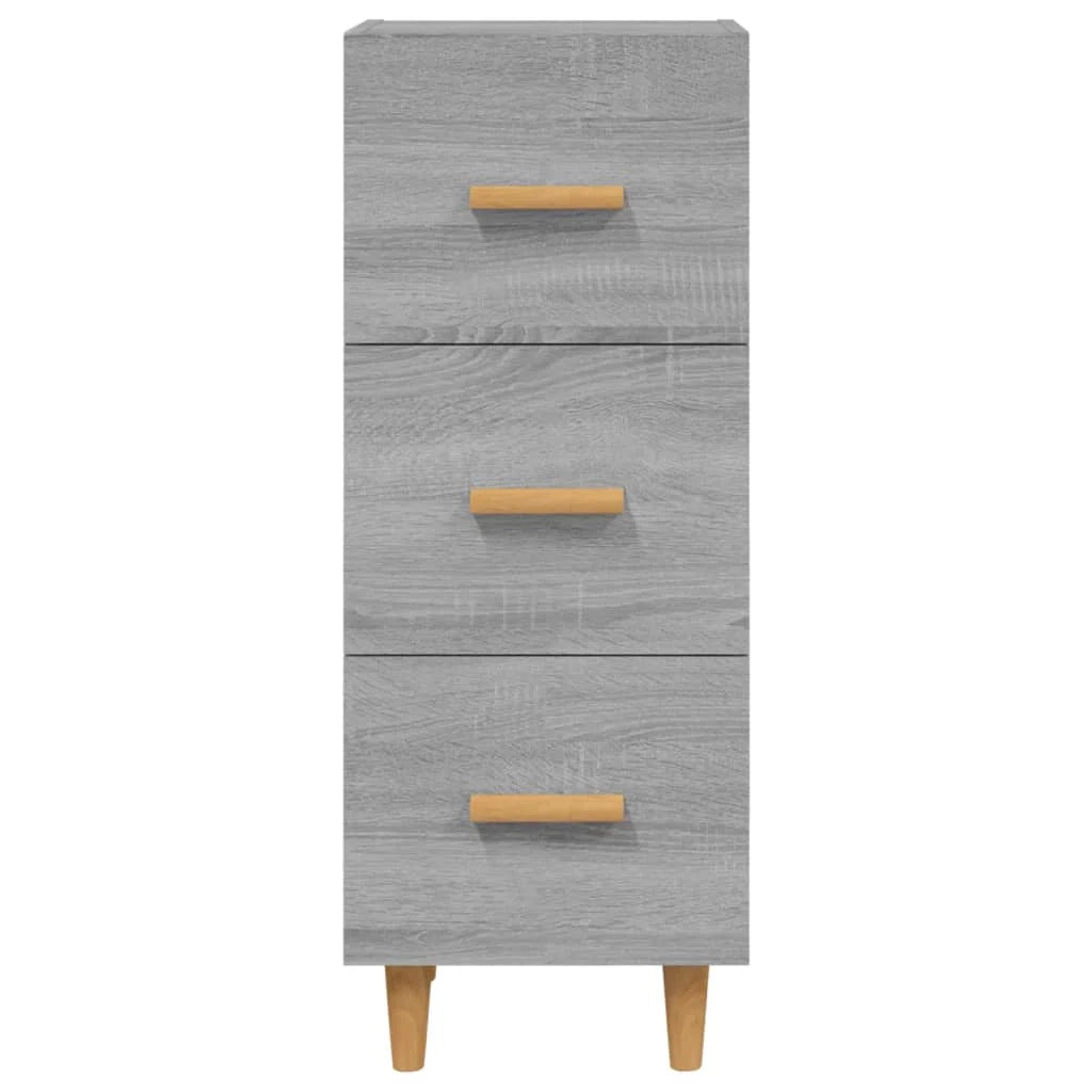 Buffet credenza cassettiera armadio mobile contenitore organizer cucina soggiorno Sonoma 34,5 x 34 x 90 cm legno ingegnerizzato grigio 02_0036339