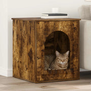 Casa per Gatti Rovere fumé 53 x 52 x 62 cm Legno multistrato 8000712