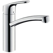 Hansgrohe Focus M41 - Rubinetto da cucina Miscelatore cucina con altezza bocca 160 mm Rubinetto Mono Splitcomando con bocca girevole cromo Cromo ComfortZone 160 mm senza tubo flessibile