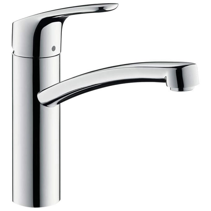 Hansgrohe Focus M41 - Rubinetto da cucina Miscelatore cucina con altezza bocca 160 mm Rubinetto Mono Splitcomando con bocca girevole cromo Cromo ComfortZone 160 mm senza tubo flessibile