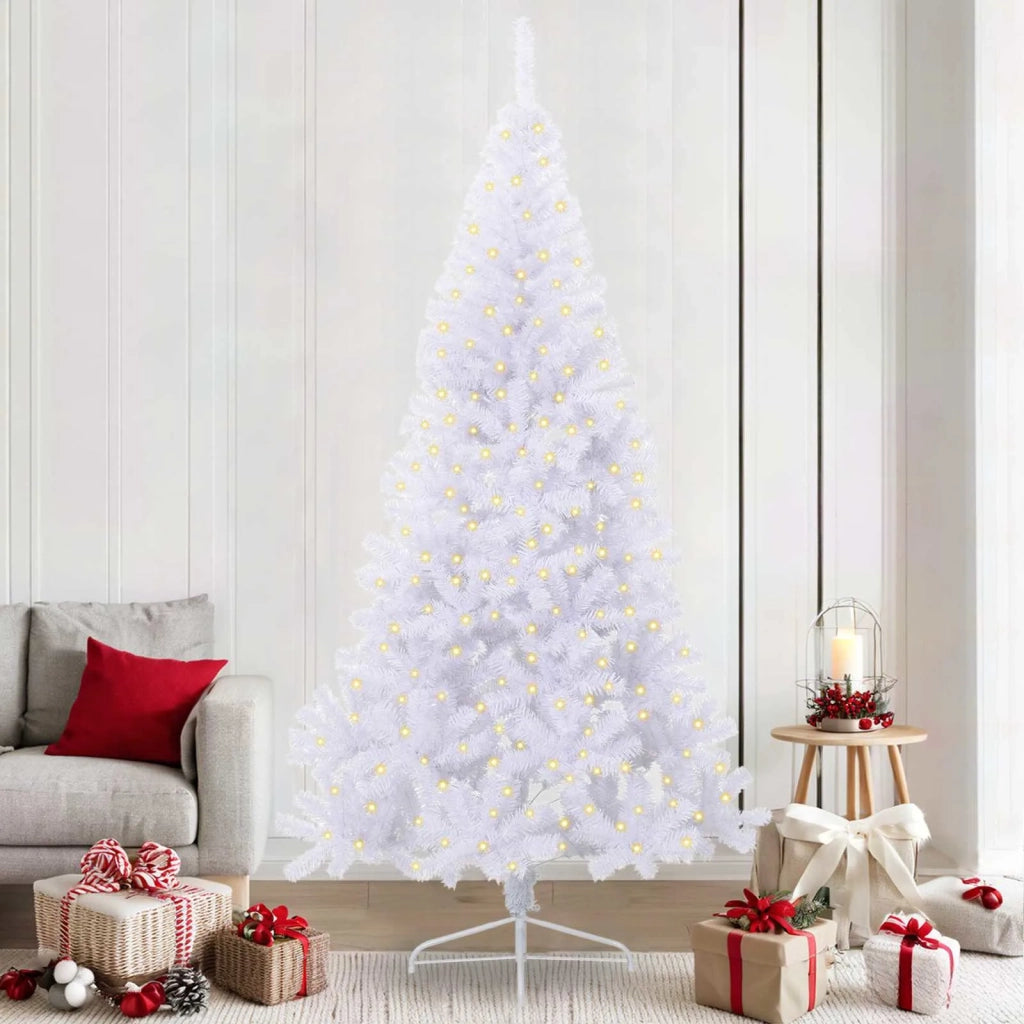 Albero di Natale artificiale Bianco 240 cm PVC e Acciaio 3426830