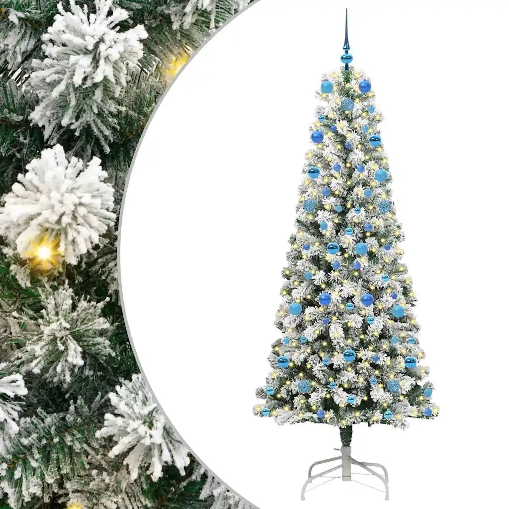 Albero di Natale | Decorazioni natalizie Artificiale con Rami Pieghevoli 210 cm