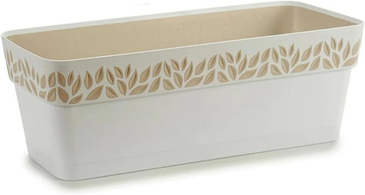 BALCONETTA RETTANGOLARE 'CLOE' lt.9,5 - bianco/travertino  - STEFANPLAST