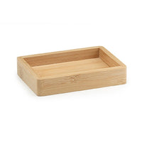 PORTA SAPONE DA APPOGGIO IN BAMBU MODELLO BONNIE - DIM. CM (LXPXH): 13,4X9,6X2,5  - LEGNO NATURALE  - GDY