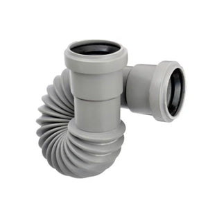 MANICOTTO FLESSIBILE UNIVERSALE AD INNESTO/INCOLLAGGIO IN PVC - ø40MM - FLESSIBILE  - NIC