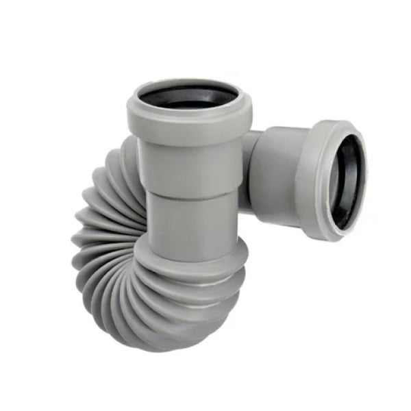 MANICOTTO FLESSIBILE UNIVERSALE AD INNESTO/INCOLLAGGIO IN PVC - ø40MM - FLESSIBILE  - NIC