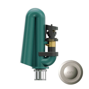 BATTERIA SCARICO WC PER CASSETTA ALTA CON PULSANTE DI SCARICO CROMATO PER SOSTITUZIONE MODELLO ECOST - PULSANTE ø40  - CIS