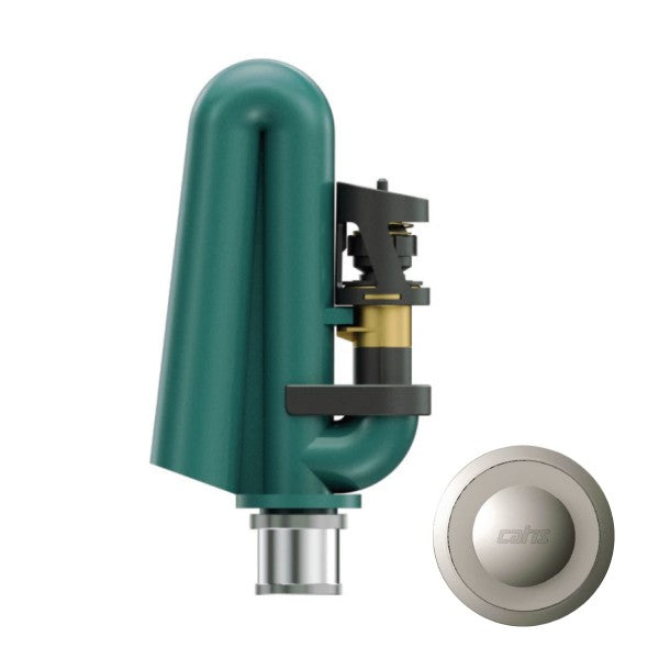 BATTERIA SCARICO WC PER CASSETTA ALTA CON PULSANTE DI SCARICO CROMATO PER SOSTITUZIONE MODELLO ECOST - PULSANTE ø40  - CIS