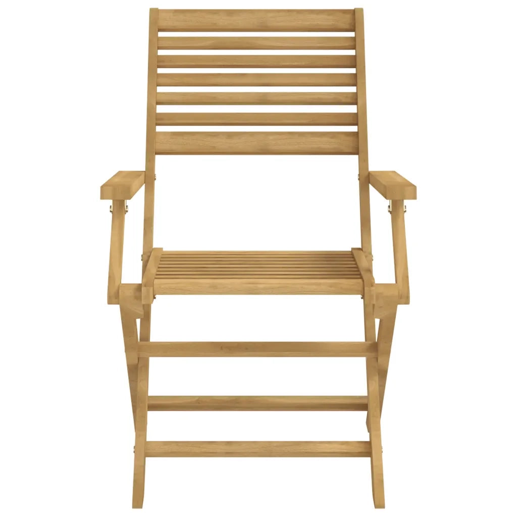 Sedie Giardino Pieghevoli 2pz 54,5x61,5x86,5 cm Massello Acacia 365737