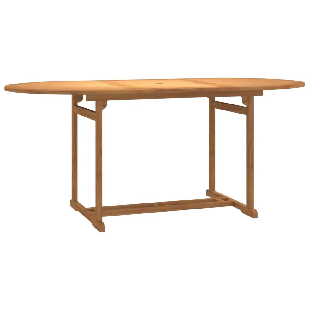 Set da Pranzo per Giardino 9 pz in Legno Massello di Teak 3154920