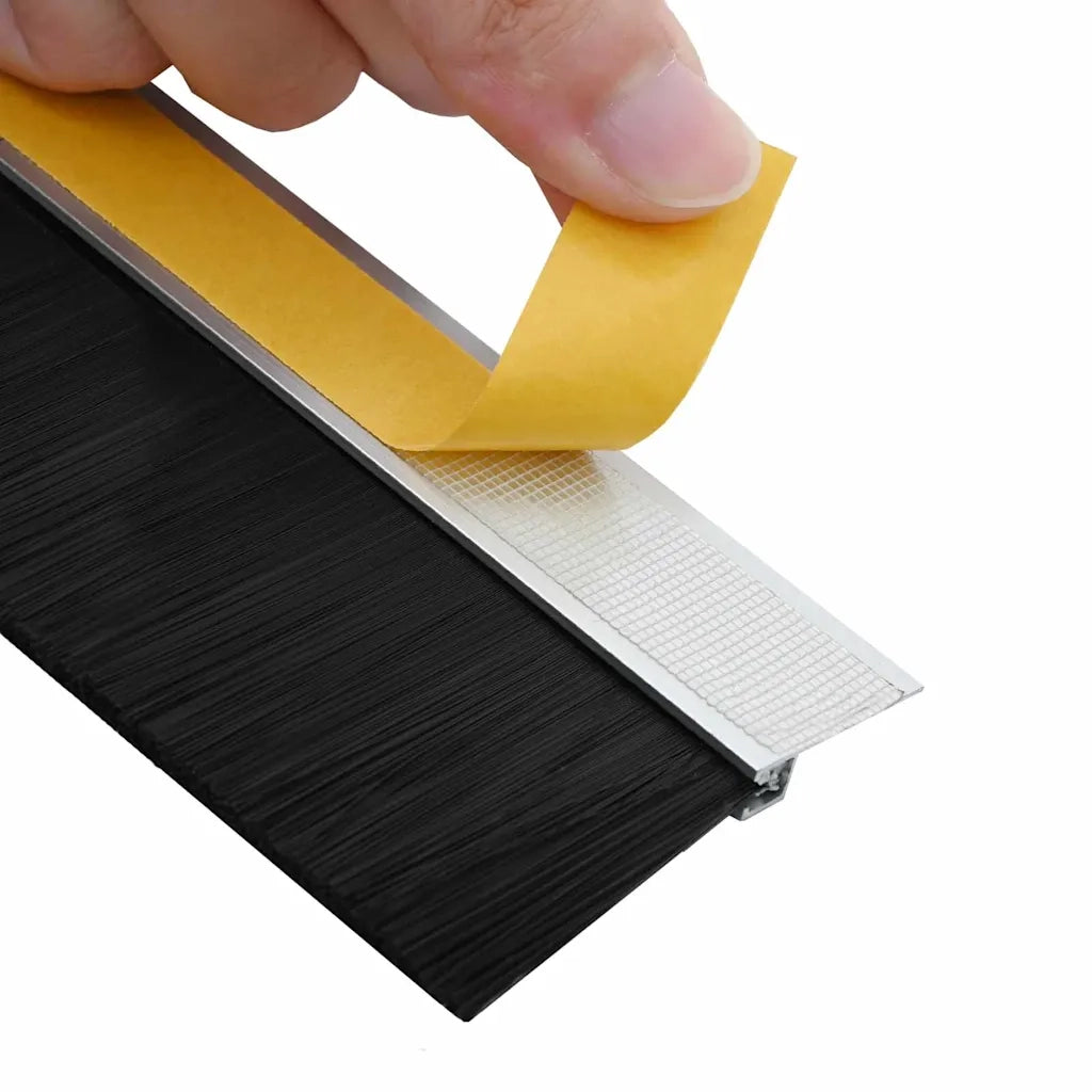 Spazzole per porte autoadesive 6 pz Argento 100 cm CFW4166625